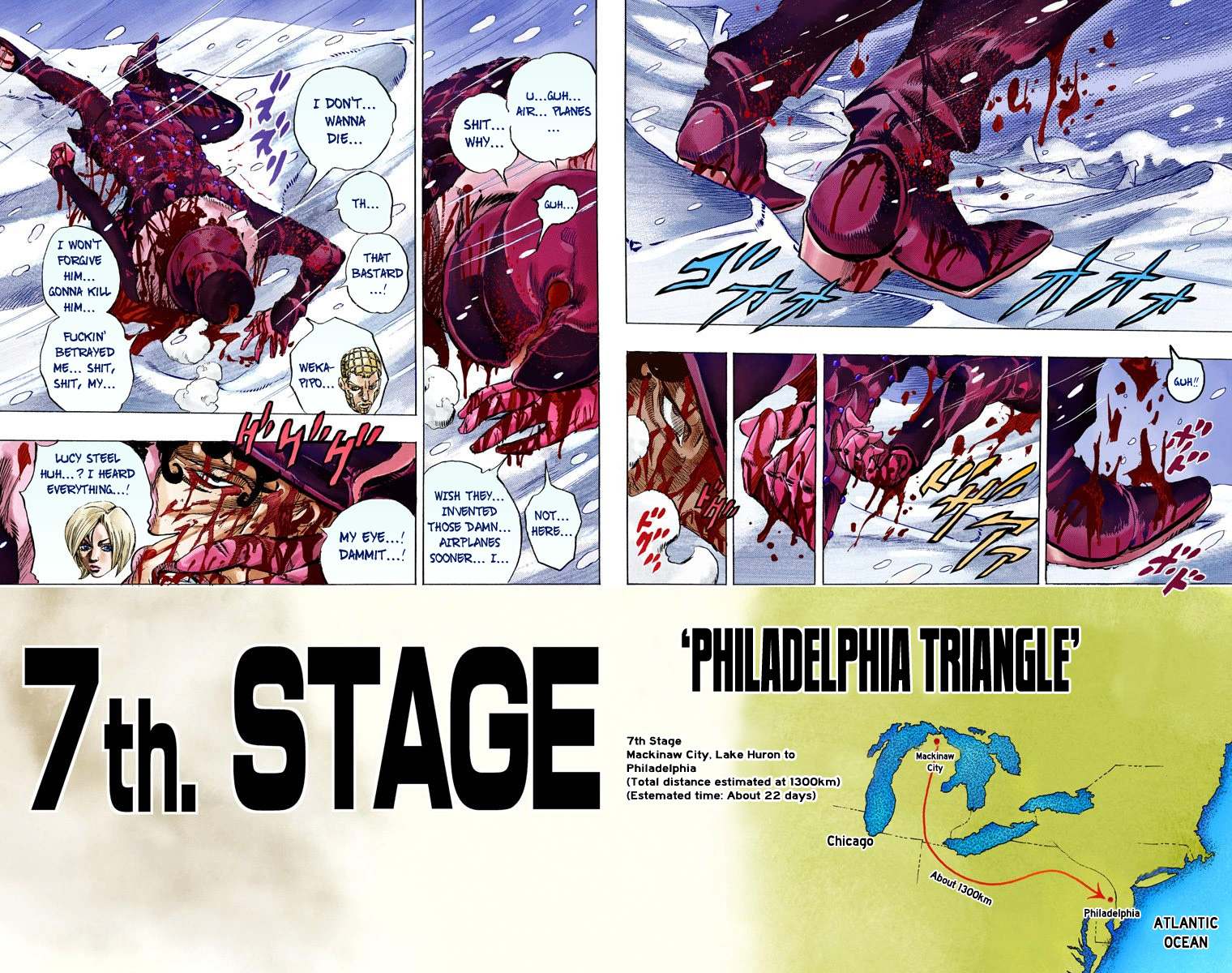 JoJo's Bizarre Adventure Steel Ball Run Colored Manga