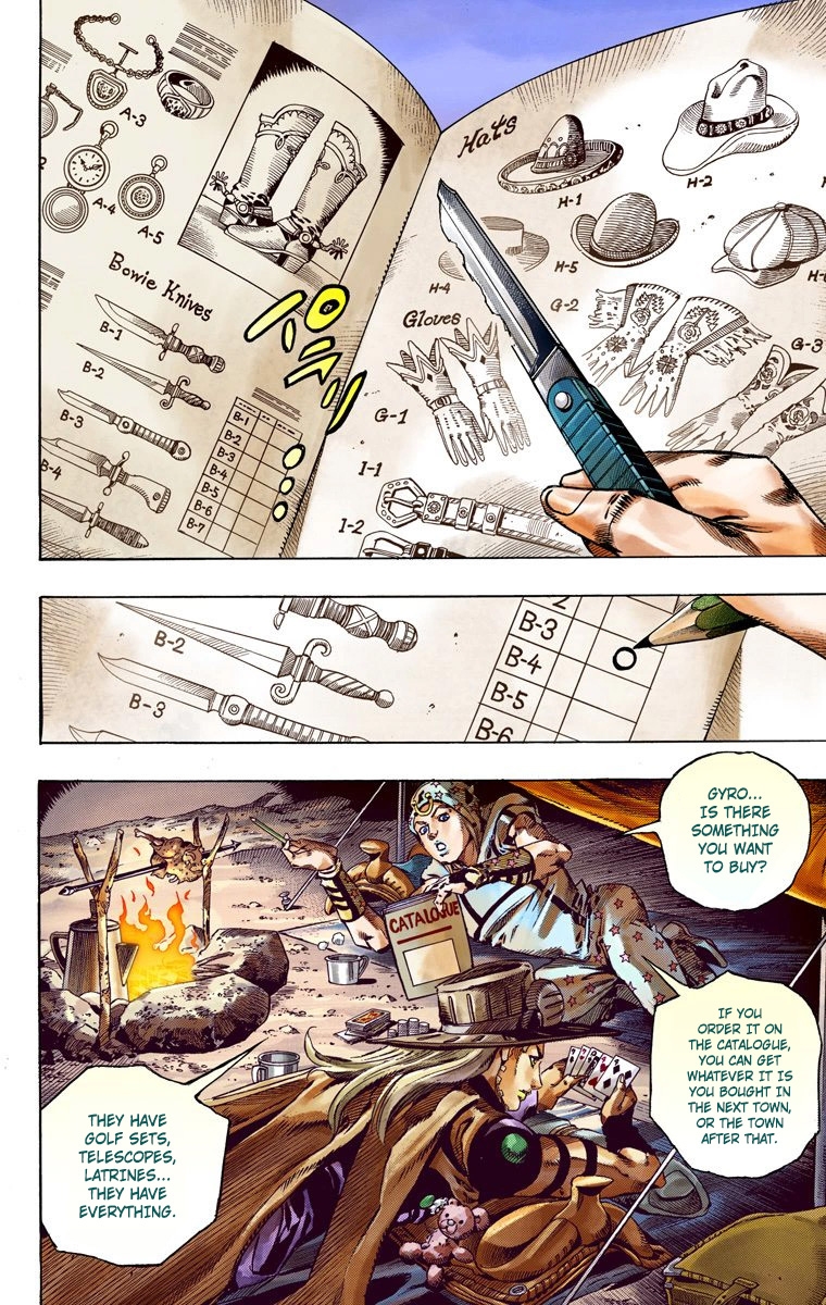 JoJo's Bizarre Adventure Steel Ball Run Colored Manga