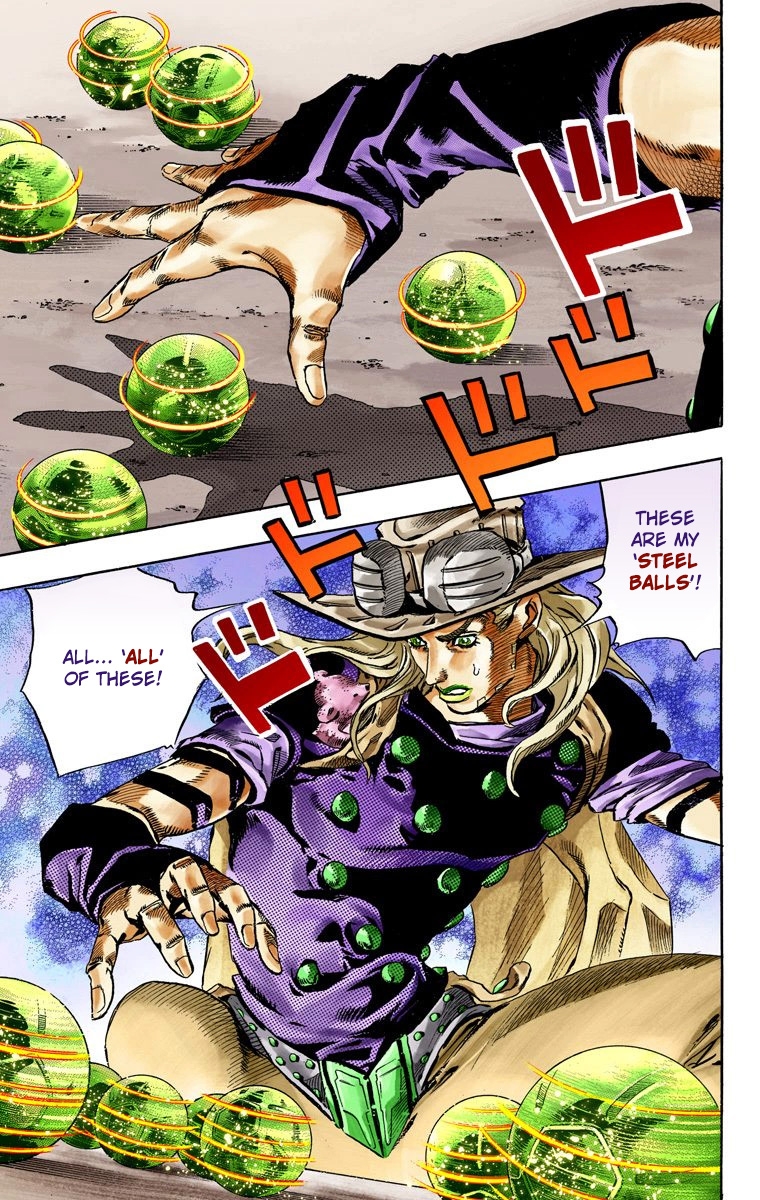 JoJo's Bizarre Adventure Steel Ball Run Colored Manga