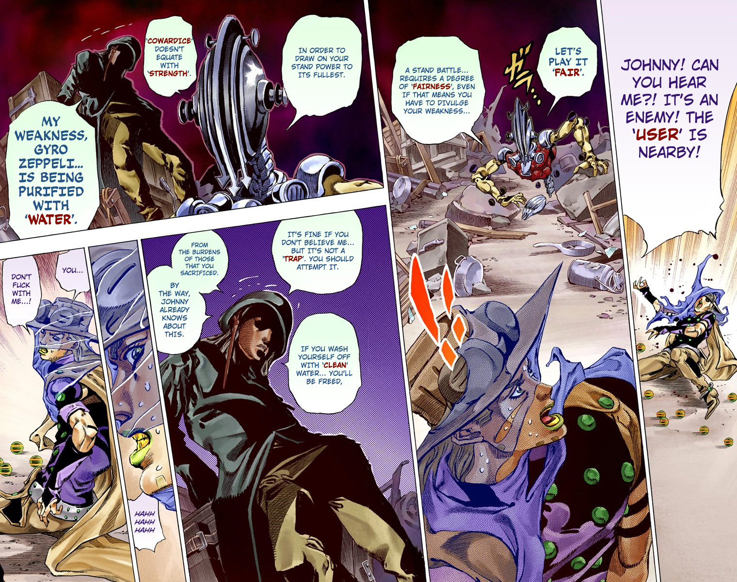 JoJo's Bizarre Adventure Steel Ball Run Colored Manga