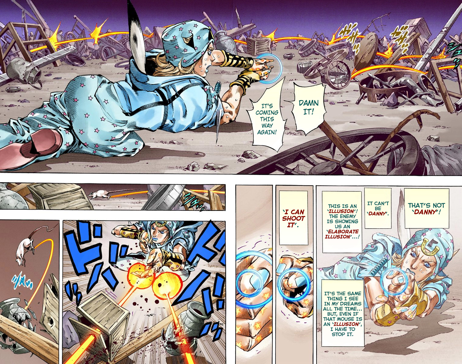 JoJo's Bizarre Adventure Steel Ball Run Colored Manga