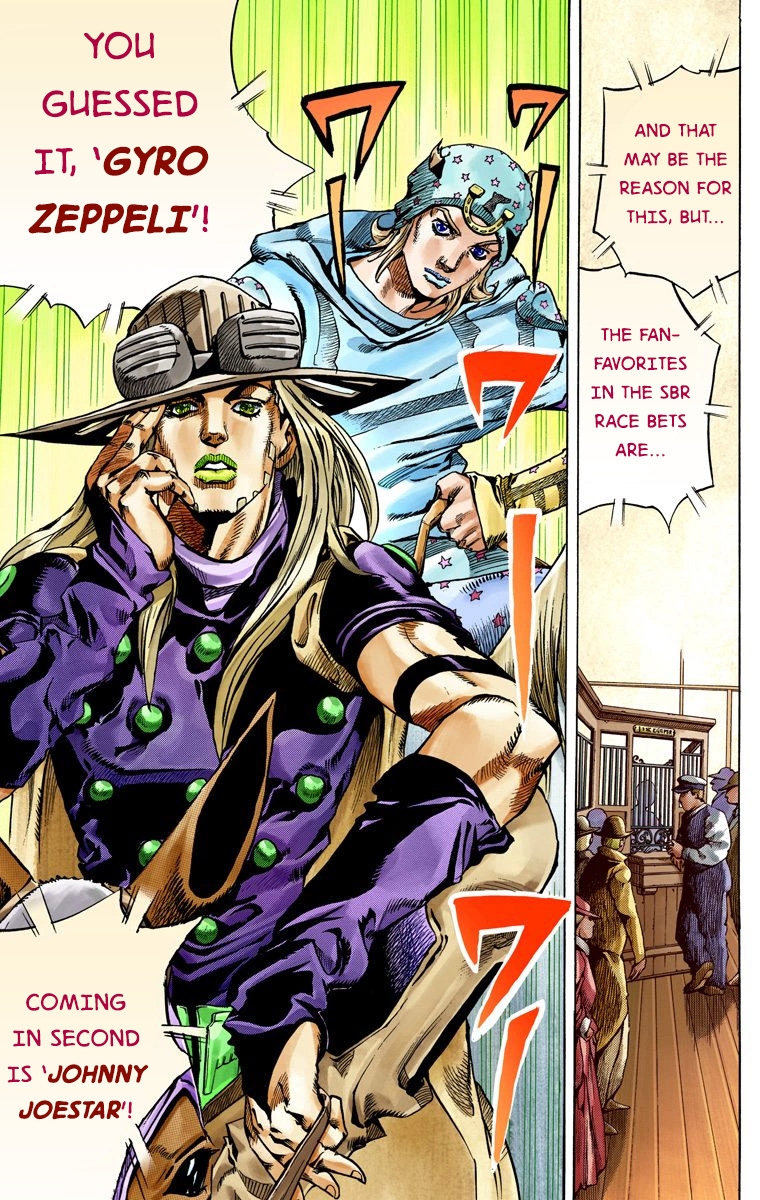 JoJo's Bizarre Adventure Steel Ball Run Colored Manga