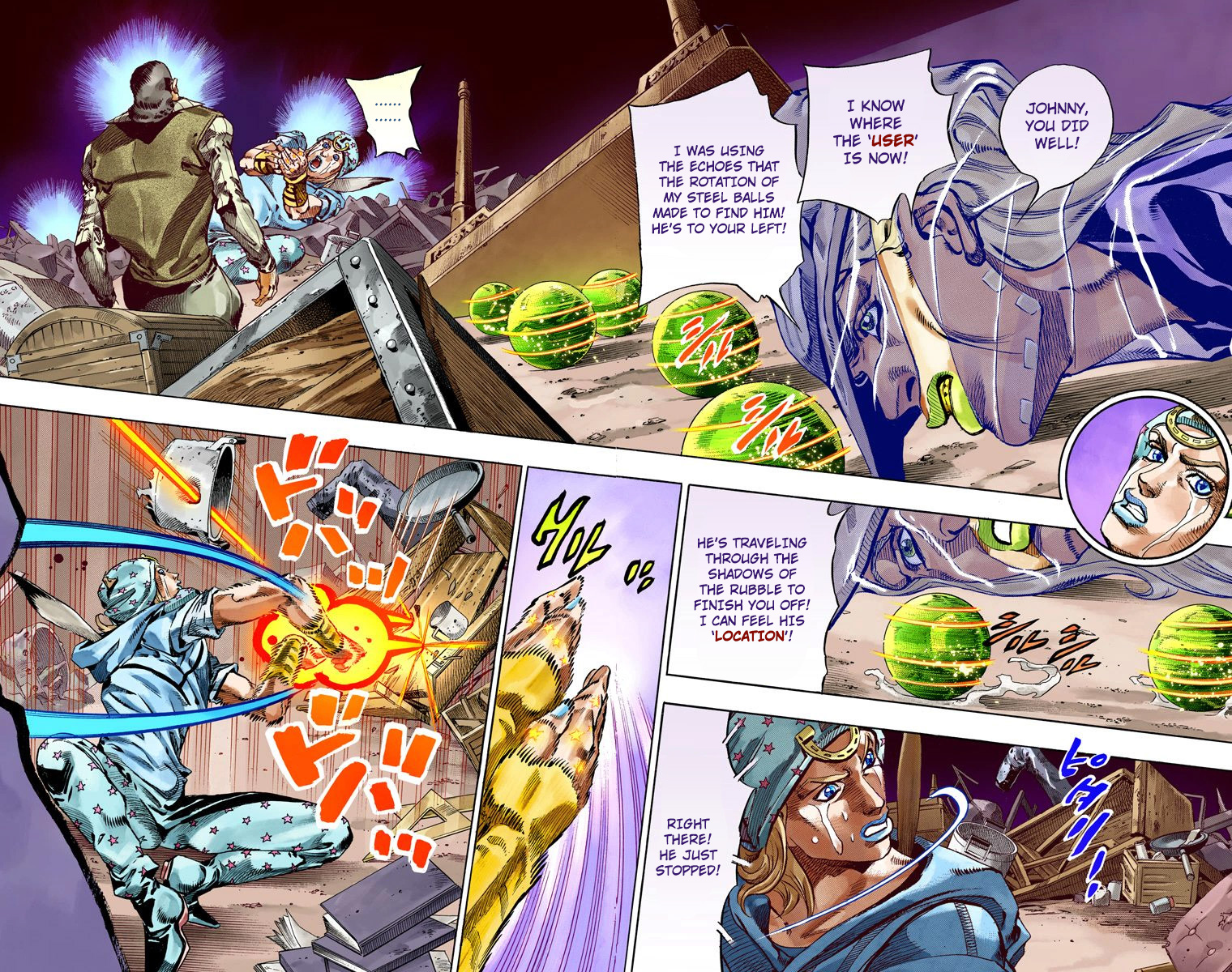 JoJo's Bizarre Adventure Steel Ball Run Colored Manga