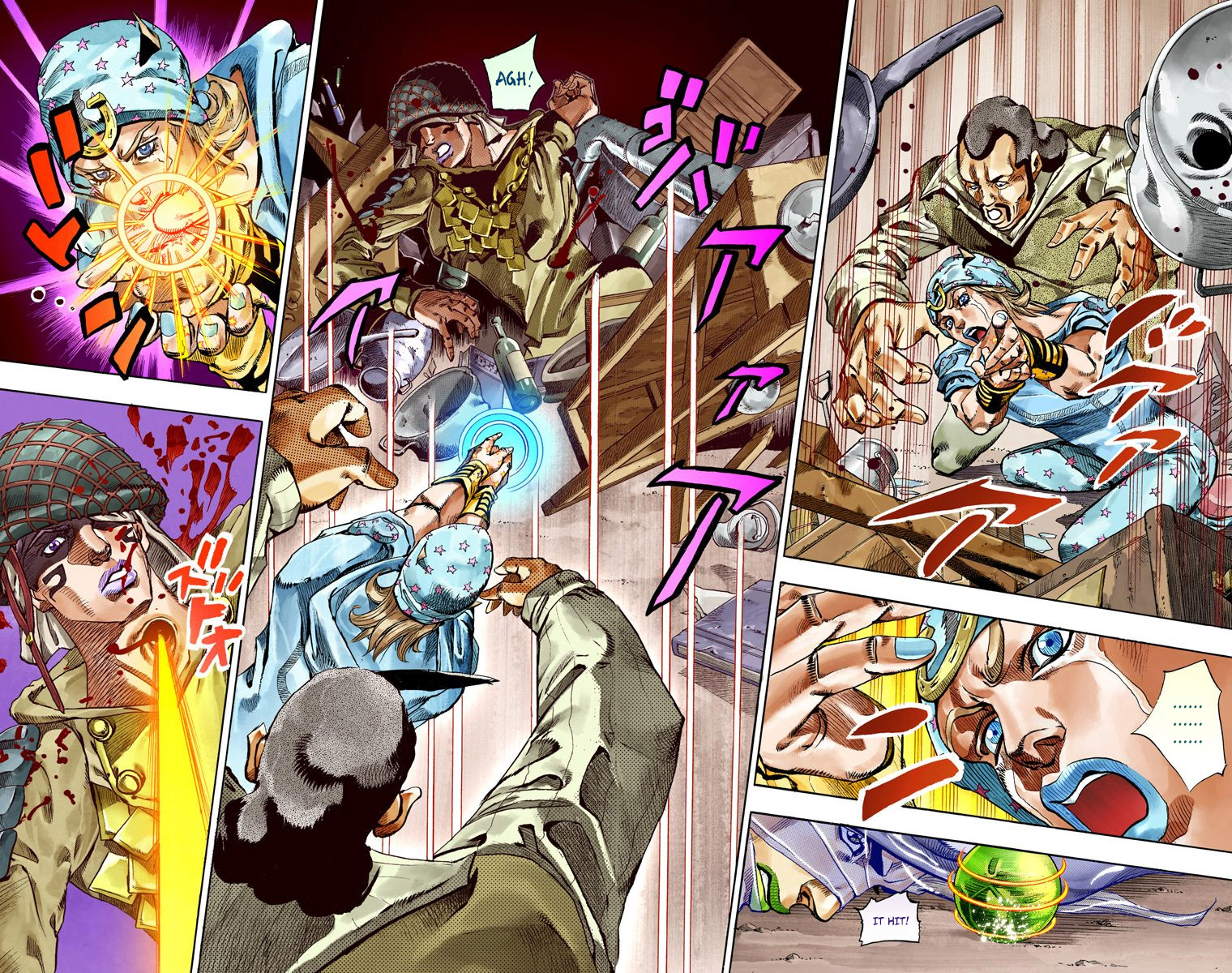 JoJo's Bizarre Adventure Steel Ball Run Colored Manga