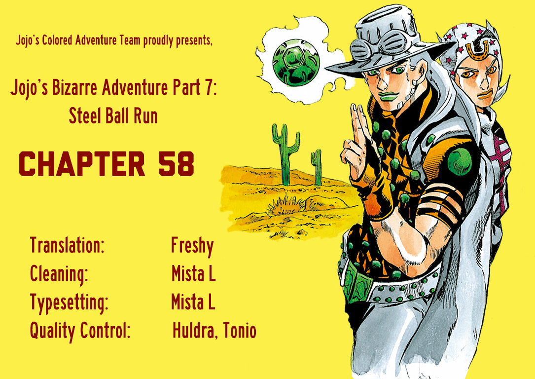 JoJo's Bizarre Adventure Steel Ball Run Colored Manga