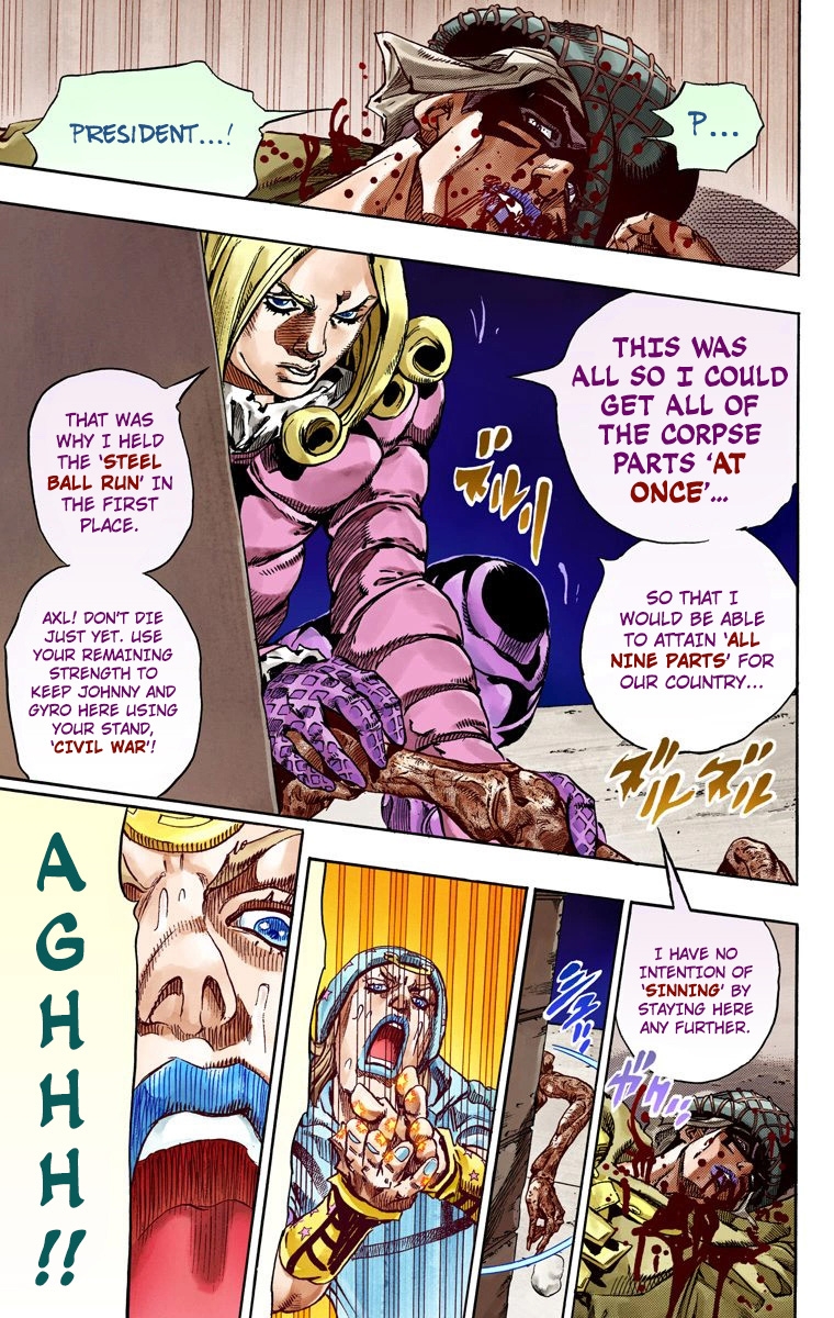 JoJo's Bizarre Adventure Steel Ball Run Colored Manga