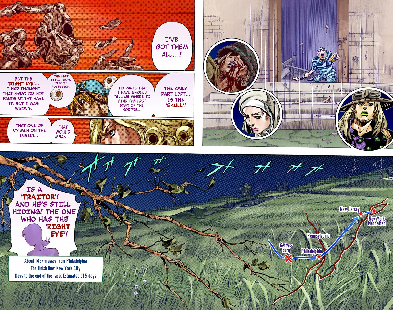 JoJo's Bizarre Adventure Steel Ball Run Colored Manga
