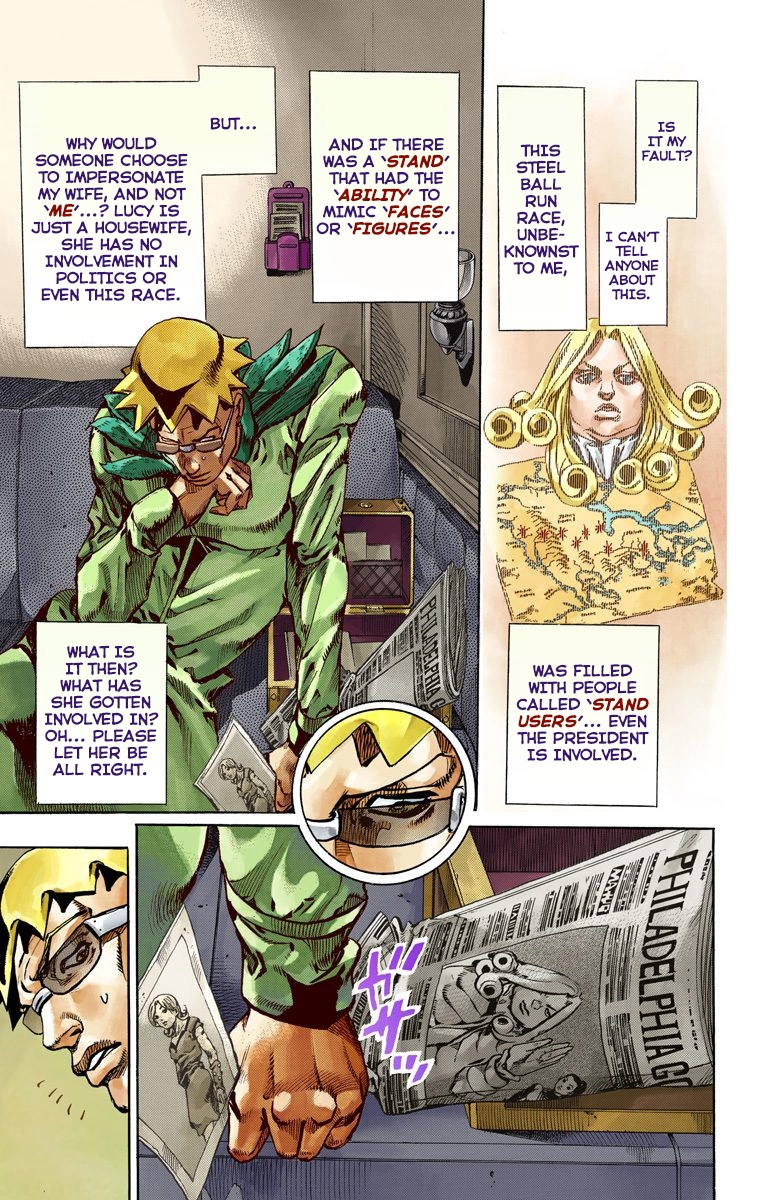 JoJo's Bizarre Adventure Steel Ball Run Colored Manga