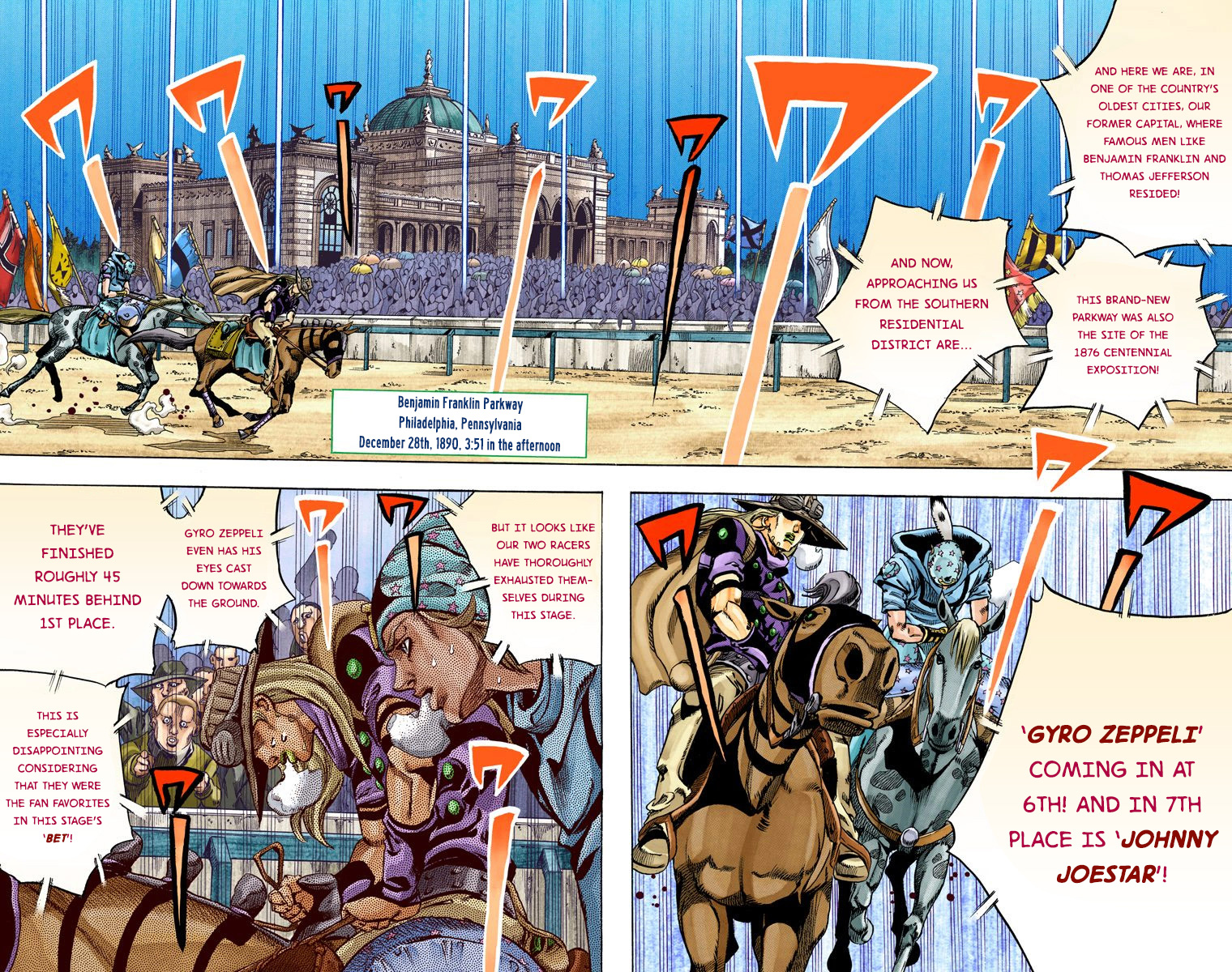 JoJo's Bizarre Adventure Steel Ball Run Colored Manga