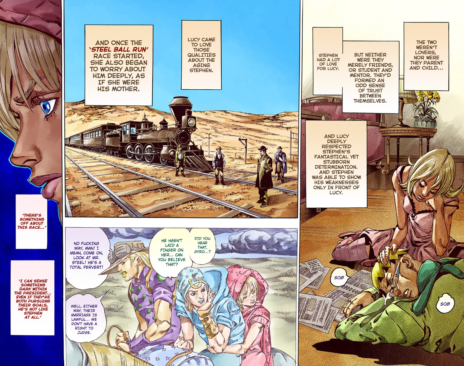 JoJo's Bizarre Adventure Steel Ball Run Colored Manga
