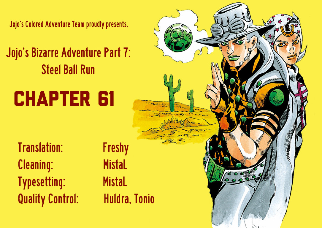 JoJo's Bizarre Adventure Steel Ball Run Colored Manga
