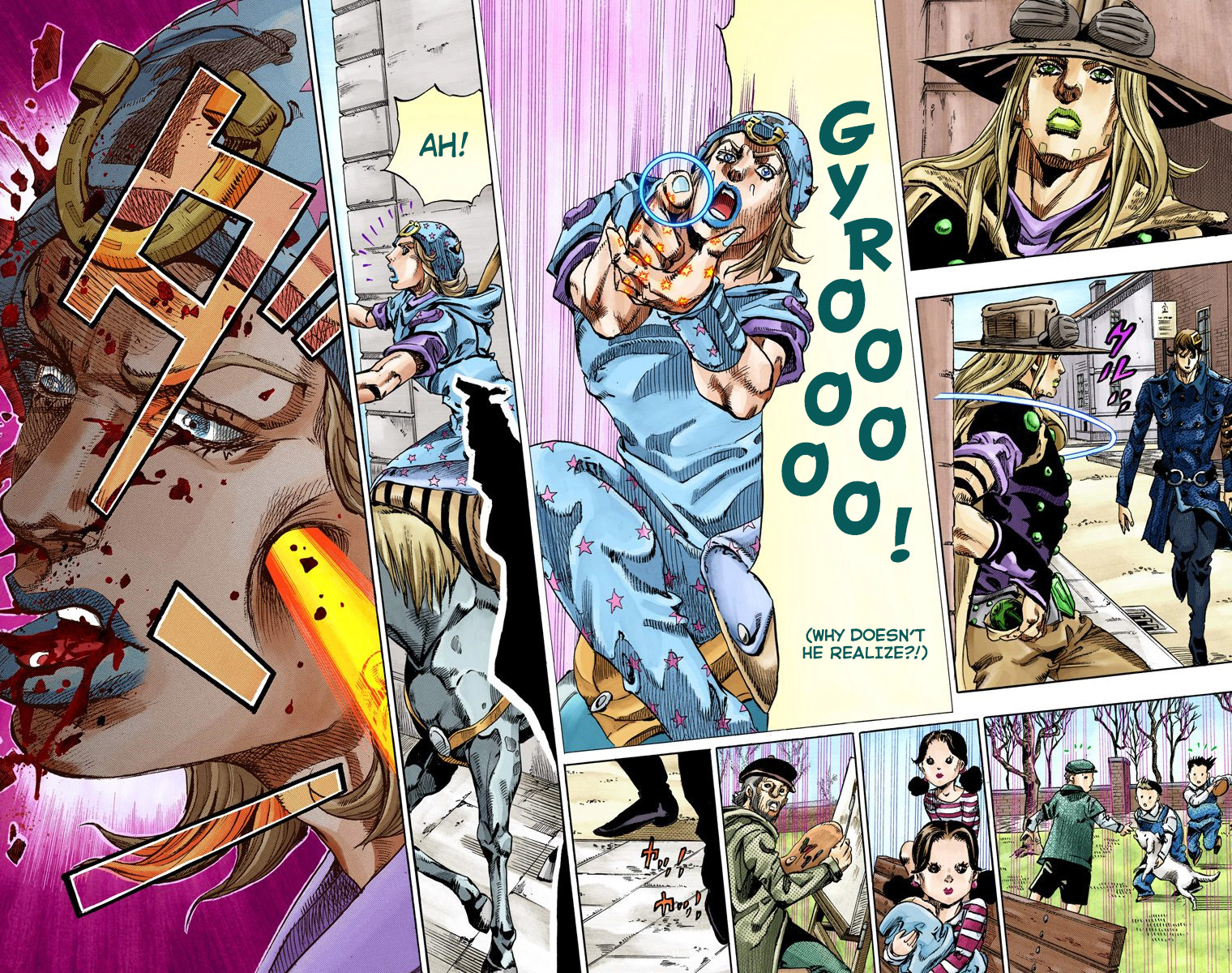 JoJo's Bizarre Adventure Steel Ball Run Colored Manga