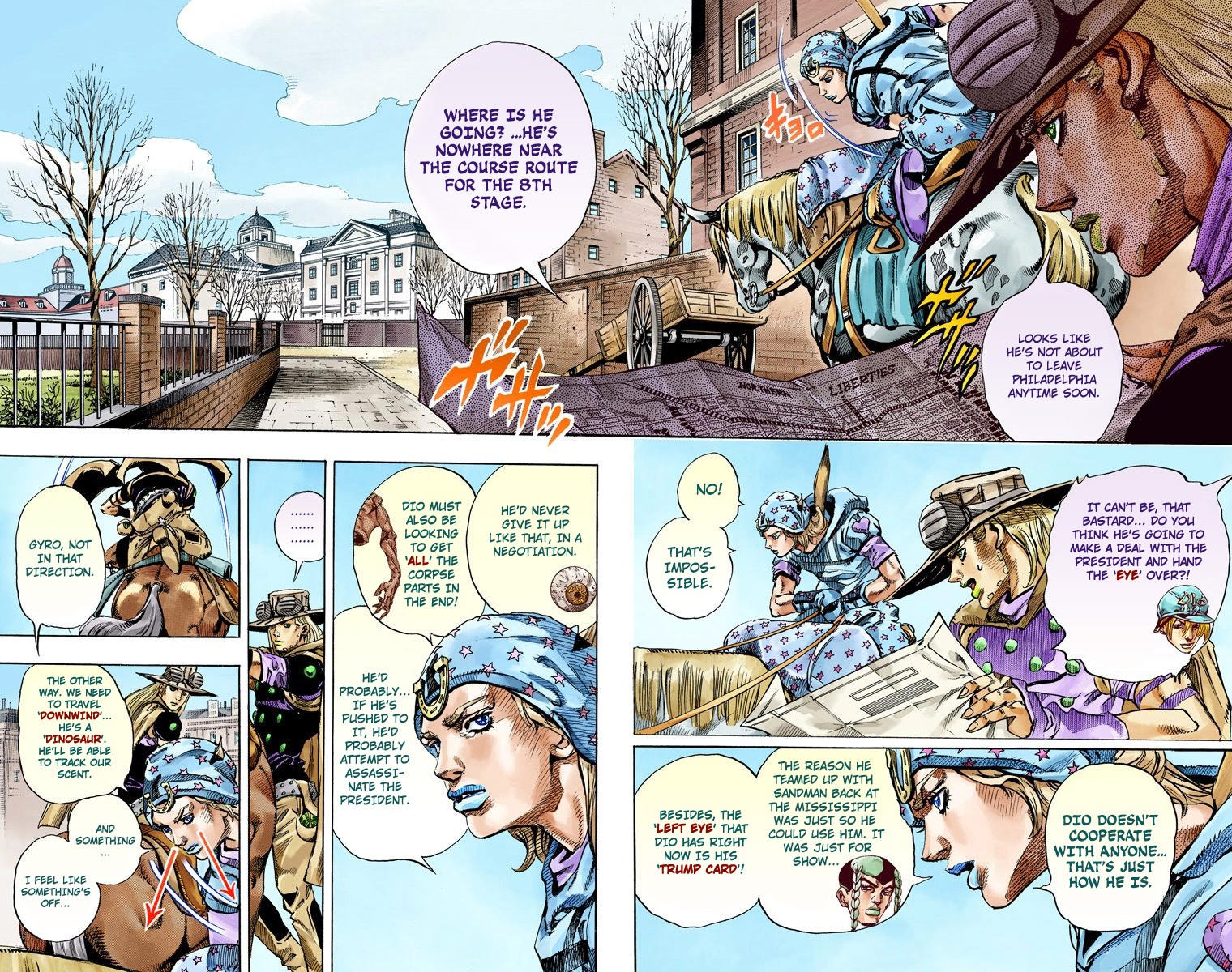JoJo's Bizarre Adventure Steel Ball Run Colored Manga