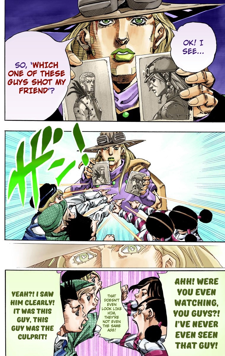 JoJo's Bizarre Adventure Steel Ball Run Colored Manga
