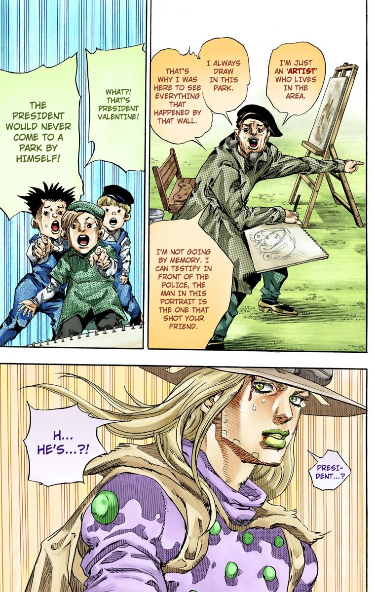 JoJo's Bizarre Adventure Steel Ball Run Colored Manga