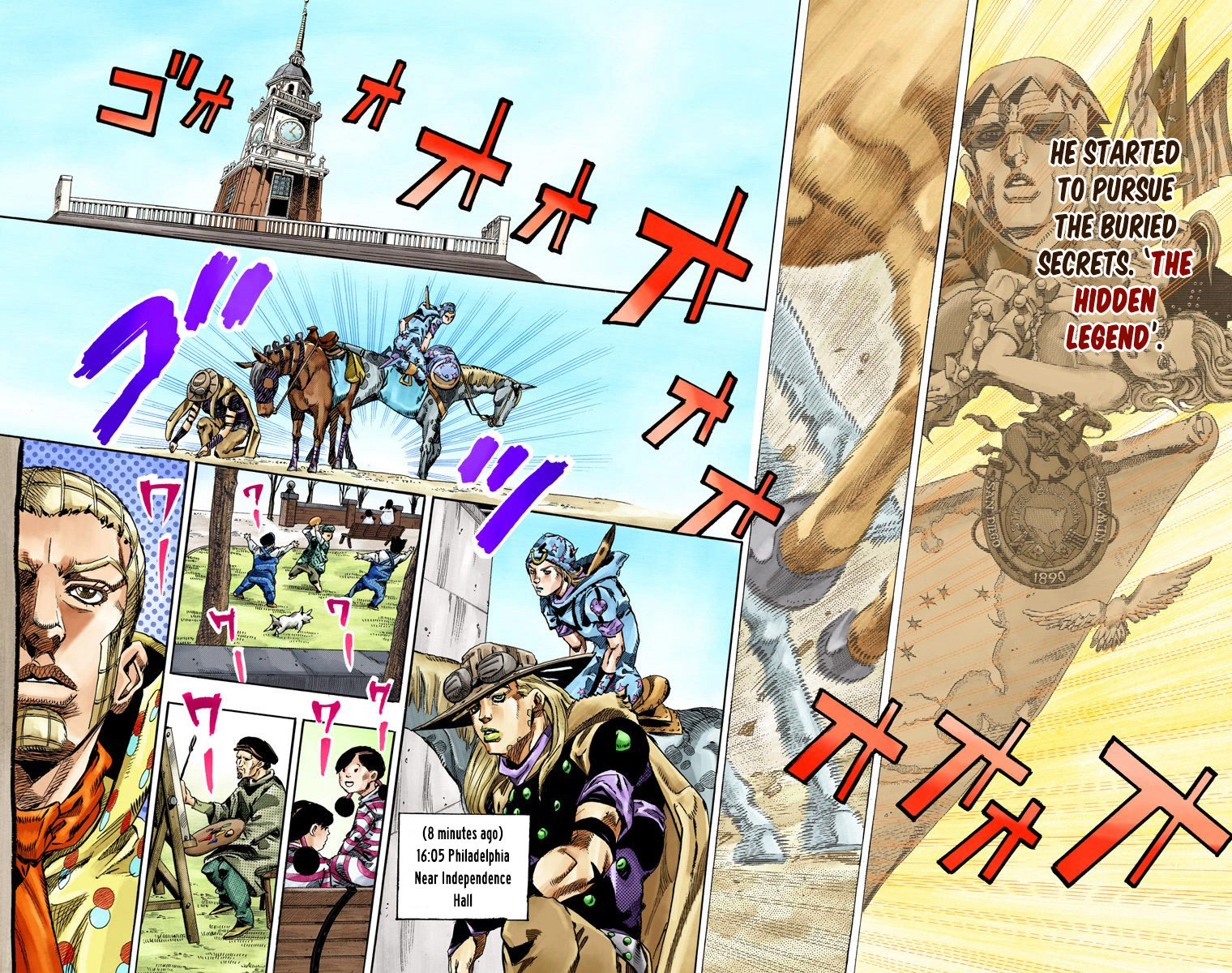 JoJo's Bizarre Adventure Steel Ball Run Colored Manga