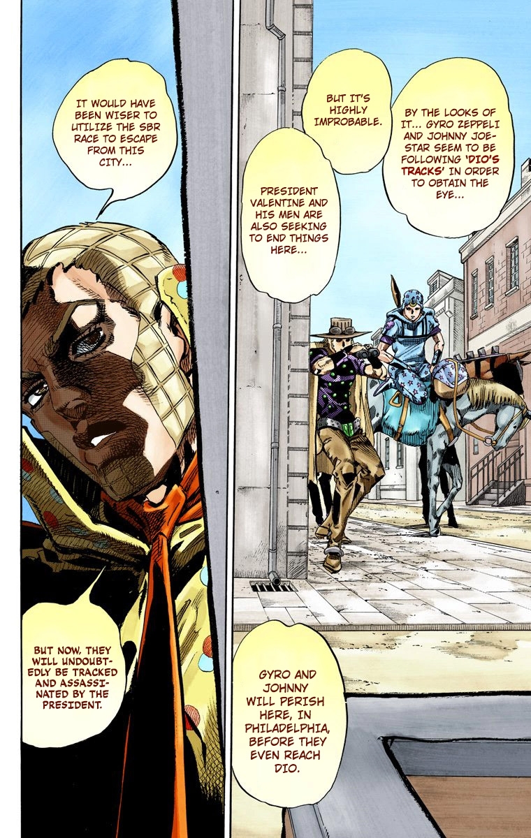 JoJo's Bizarre Adventure Steel Ball Run Colored Manga