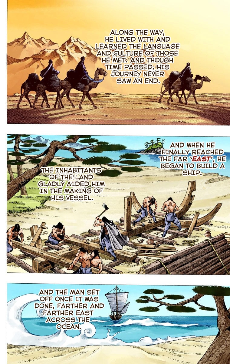 JoJo's Bizarre Adventure Steel Ball Run Colored Manga