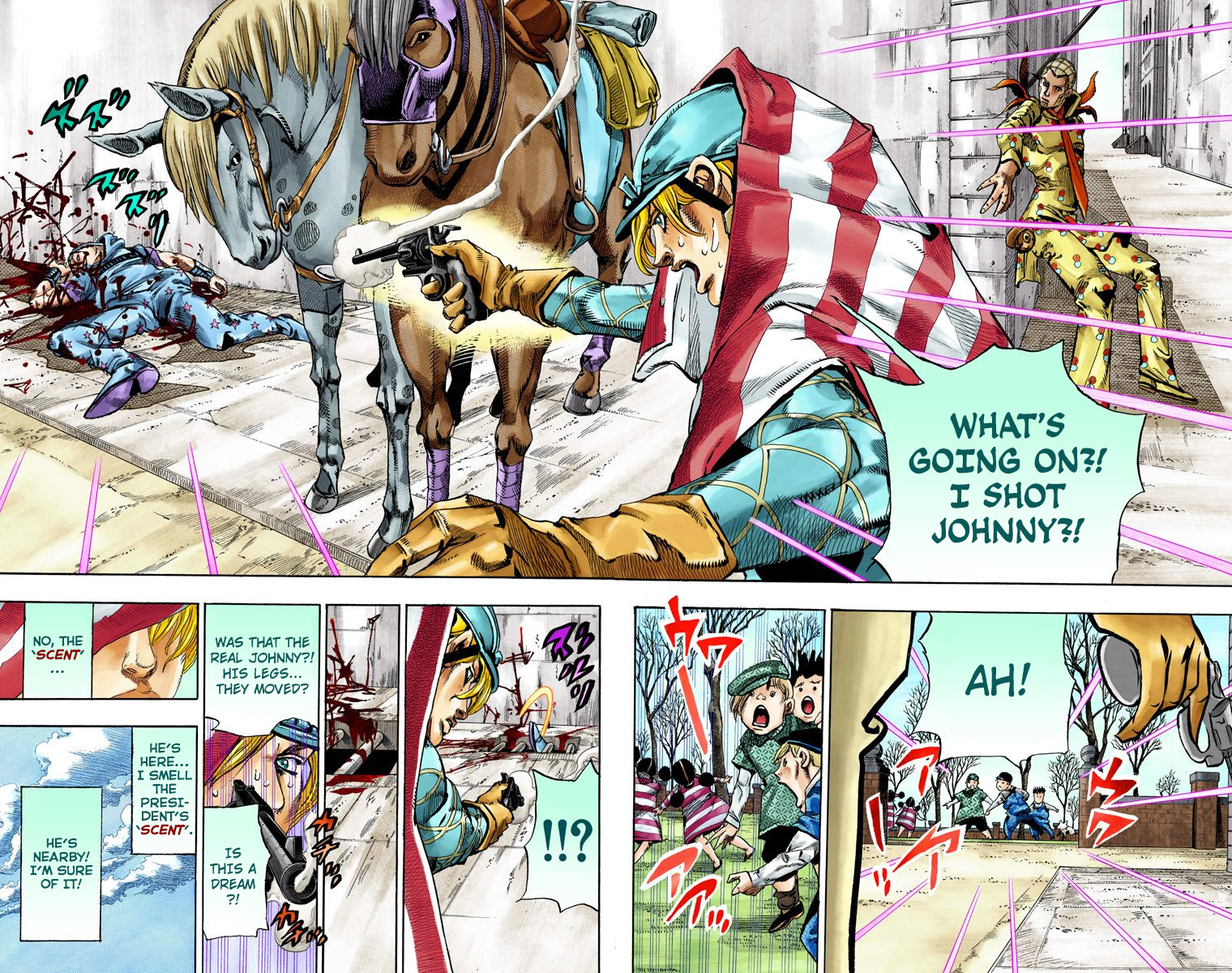 JoJo's Bizarre Adventure Steel Ball Run Colored Manga