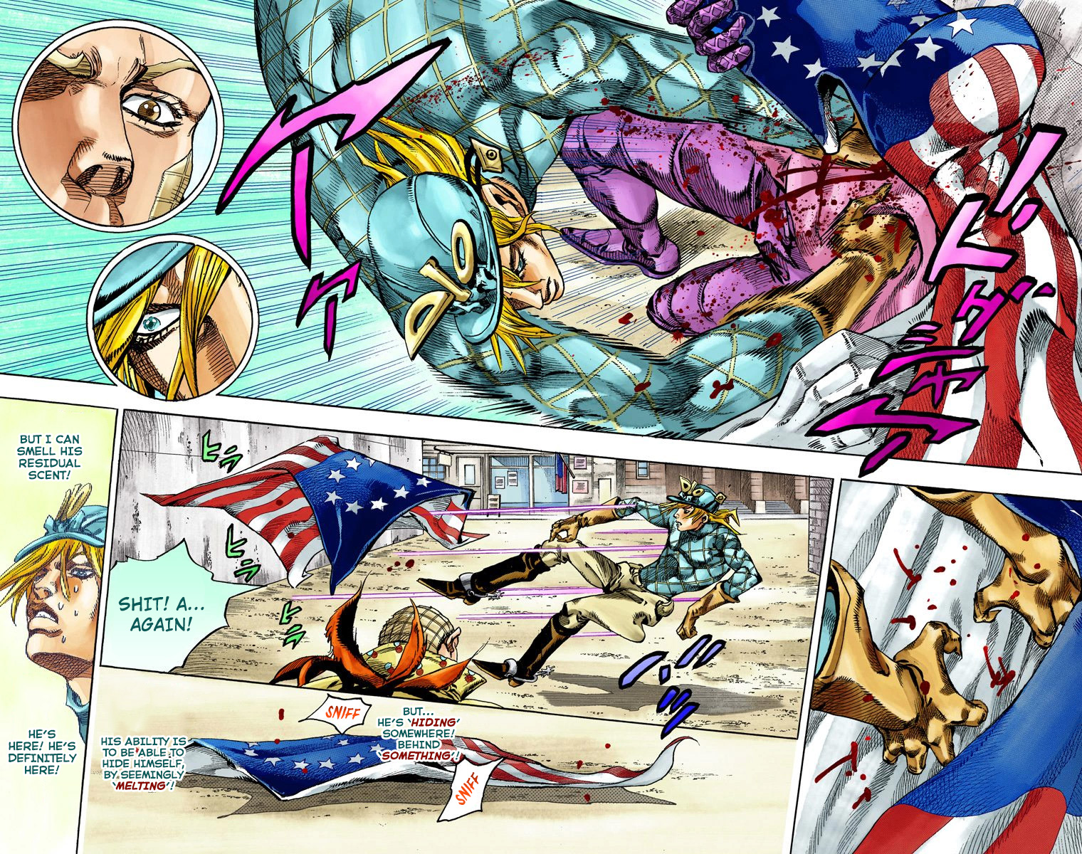 JoJo's Bizarre Adventure Steel Ball Run Colored Manga