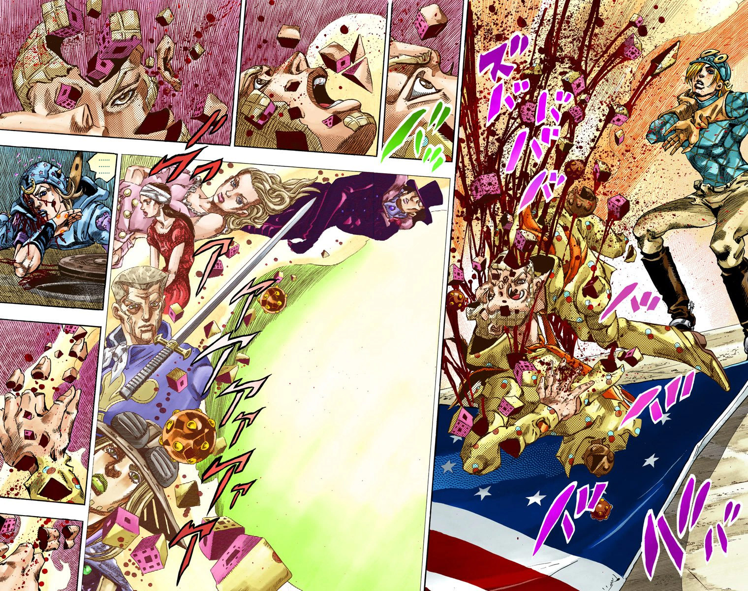 JoJo's Bizarre Adventure Steel Ball Run Colored Manga