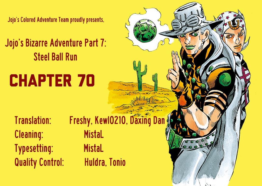 JoJo's Bizarre Adventure Steel Ball Run Colored Manga