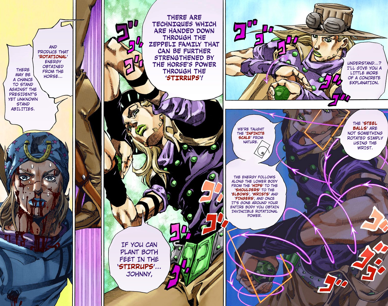 JoJo's Bizarre Adventure Steel Ball Run Colored Manga