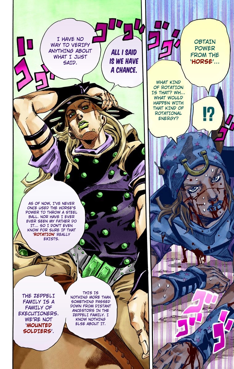 JoJo's Bizarre Adventure Steel Ball Run Colored Manga