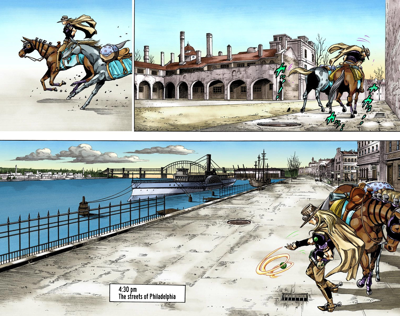 JoJo's Bizarre Adventure Steel Ball Run Colored Manga