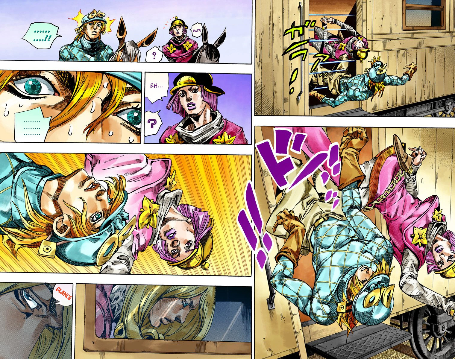 JoJo's Bizarre Adventure Steel Ball Run Colored Manga