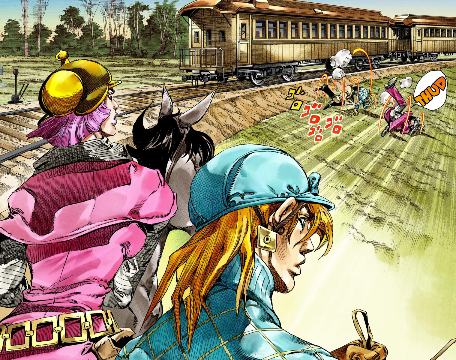 JoJo's Bizarre Adventure Steel Ball Run Colored Manga