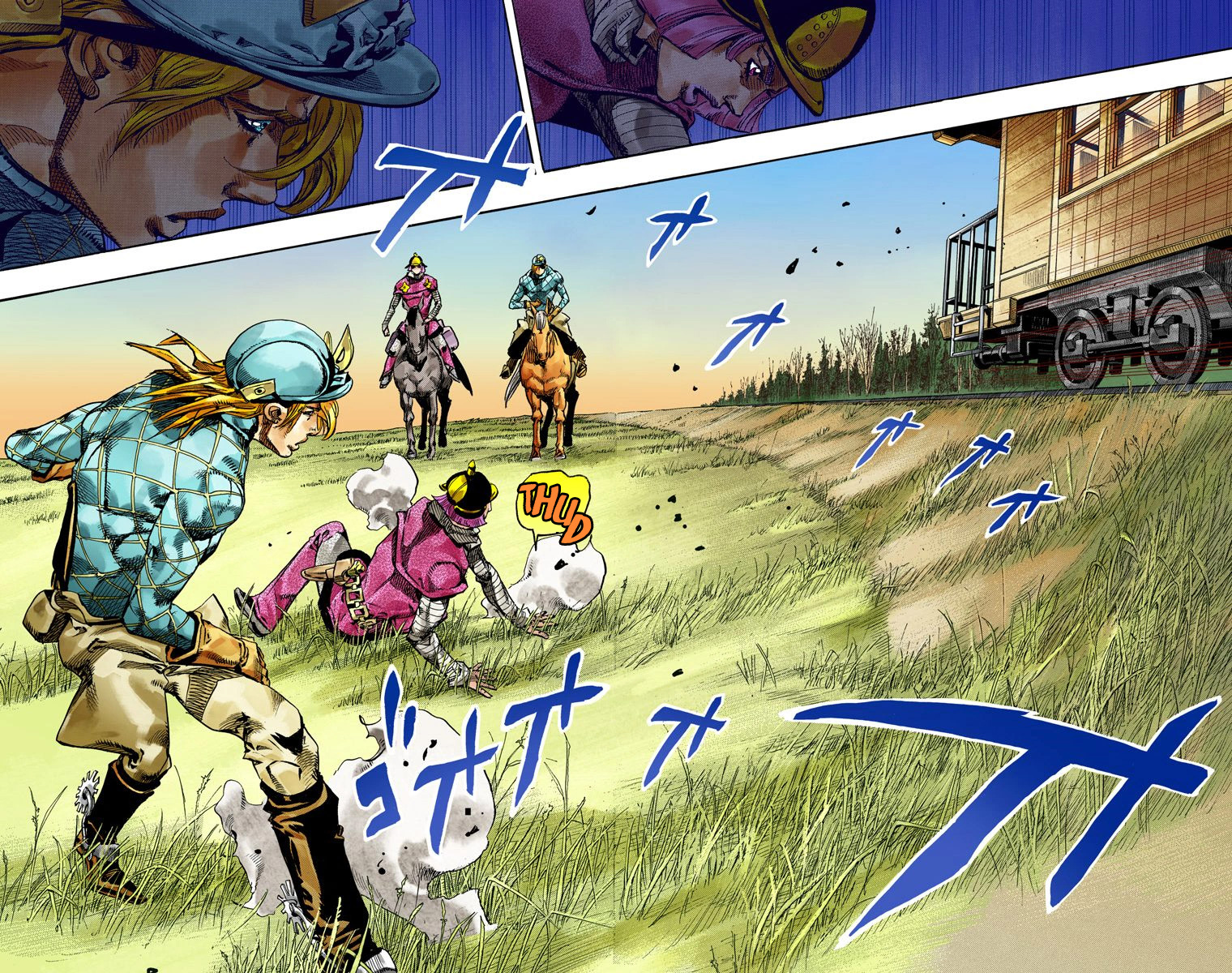 JoJo's Bizarre Adventure Steel Ball Run Colored Manga