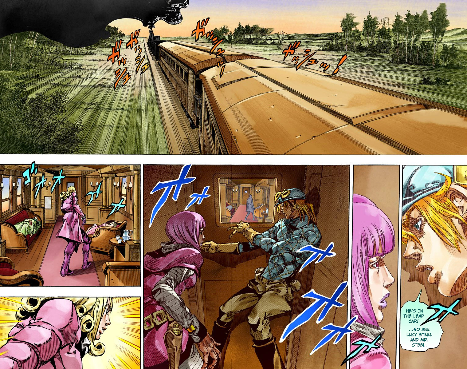 JoJo's Bizarre Adventure Steel Ball Run Colored Manga