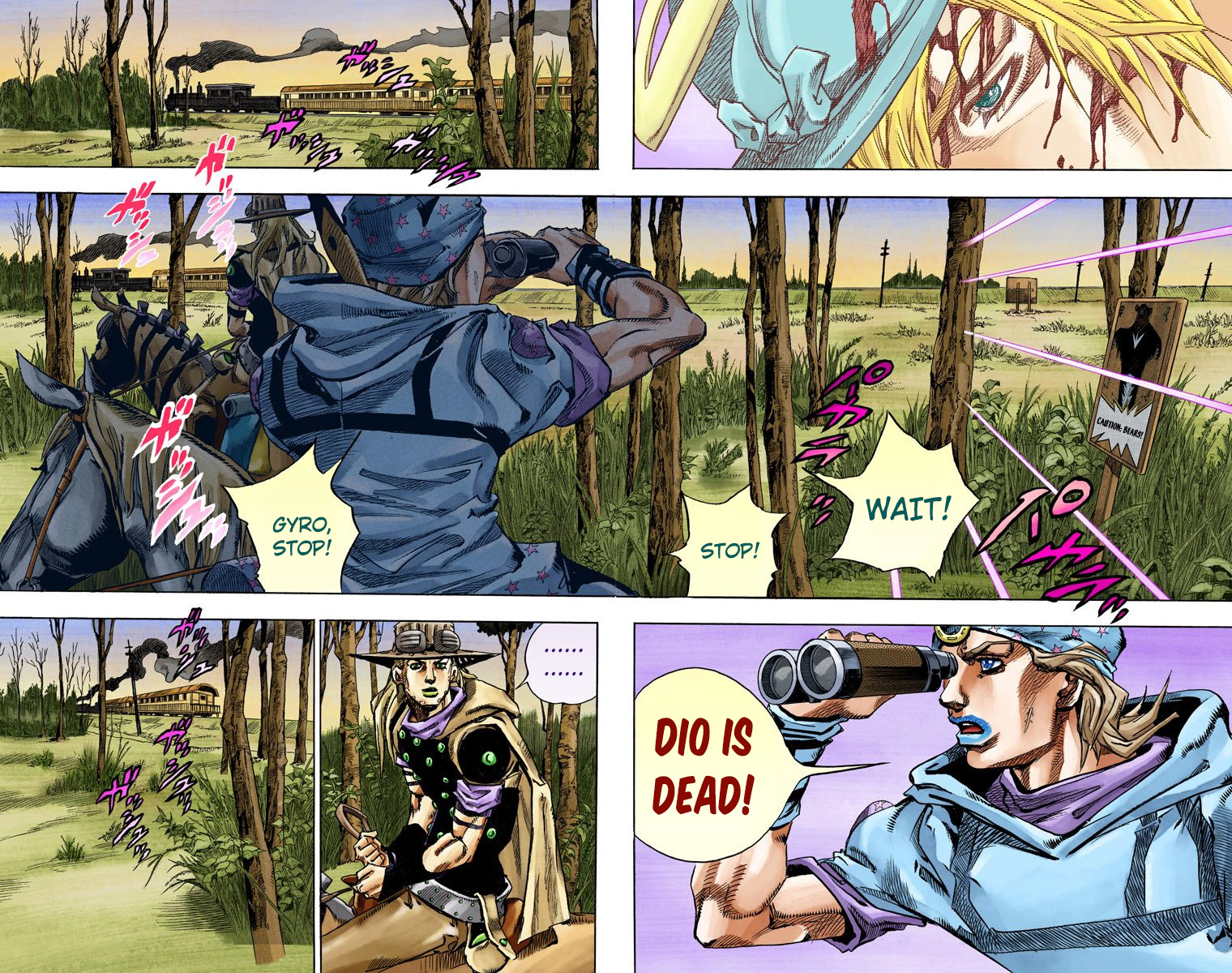 JoJo's Bizarre Adventure Steel Ball Run Colored Manga