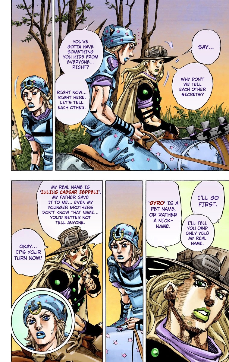 JoJo's Bizarre Adventure Steel Ball Run Colored Manga