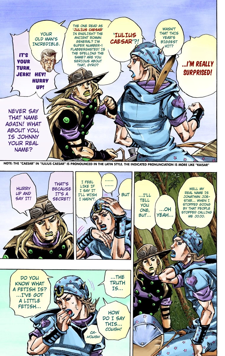 JoJo's Bizarre Adventure Steel Ball Run Colored Manga