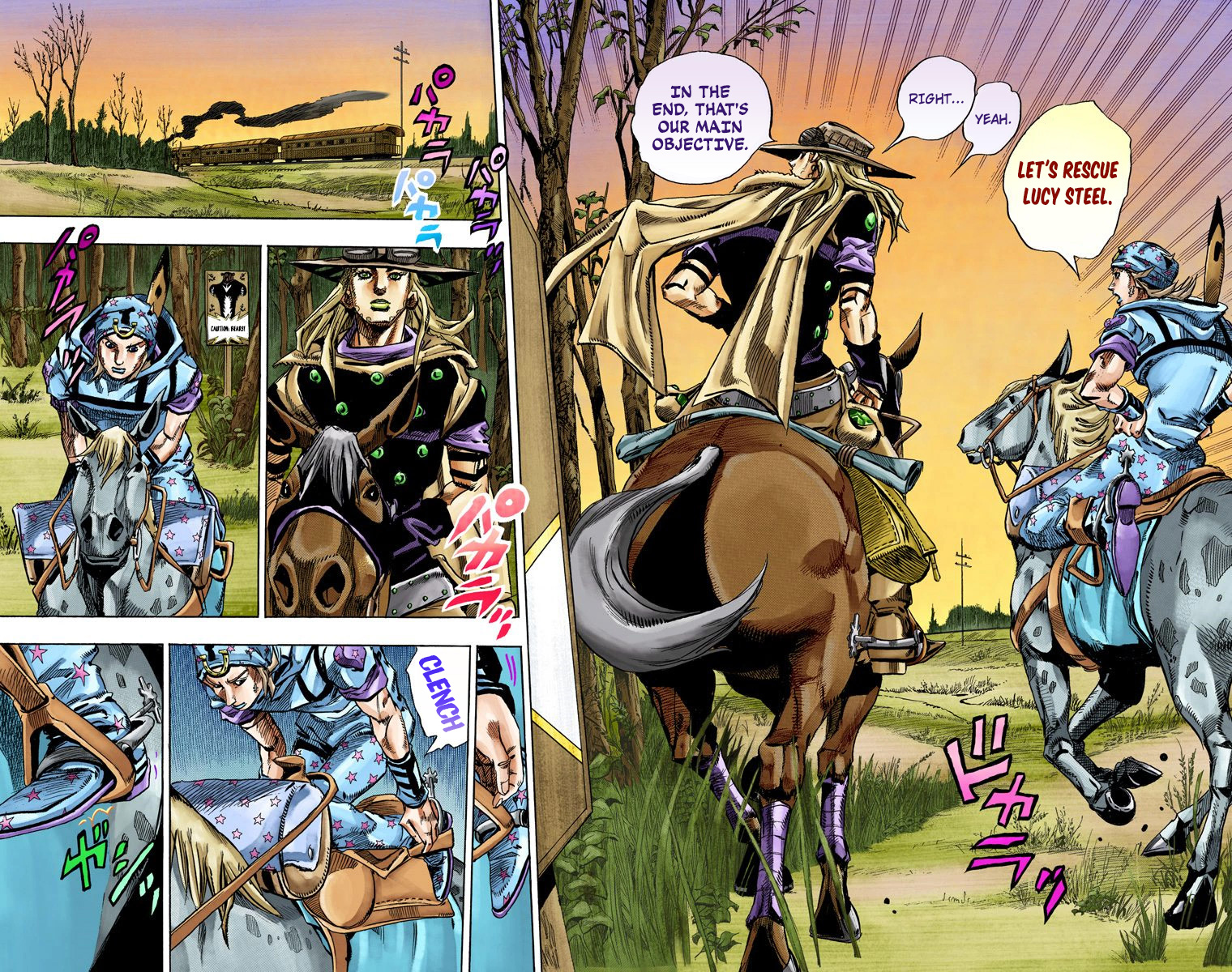 JoJo's Bizarre Adventure Steel Ball Run Colored Manga