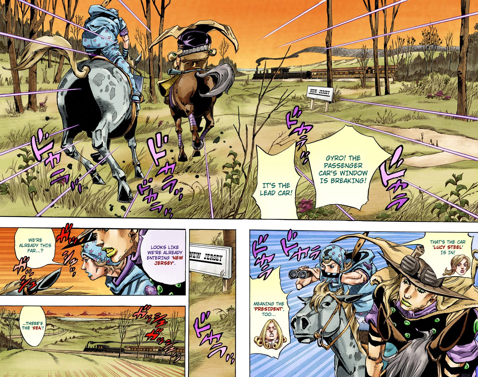 JoJo's Bizarre Adventure Steel Ball Run Colored Manga