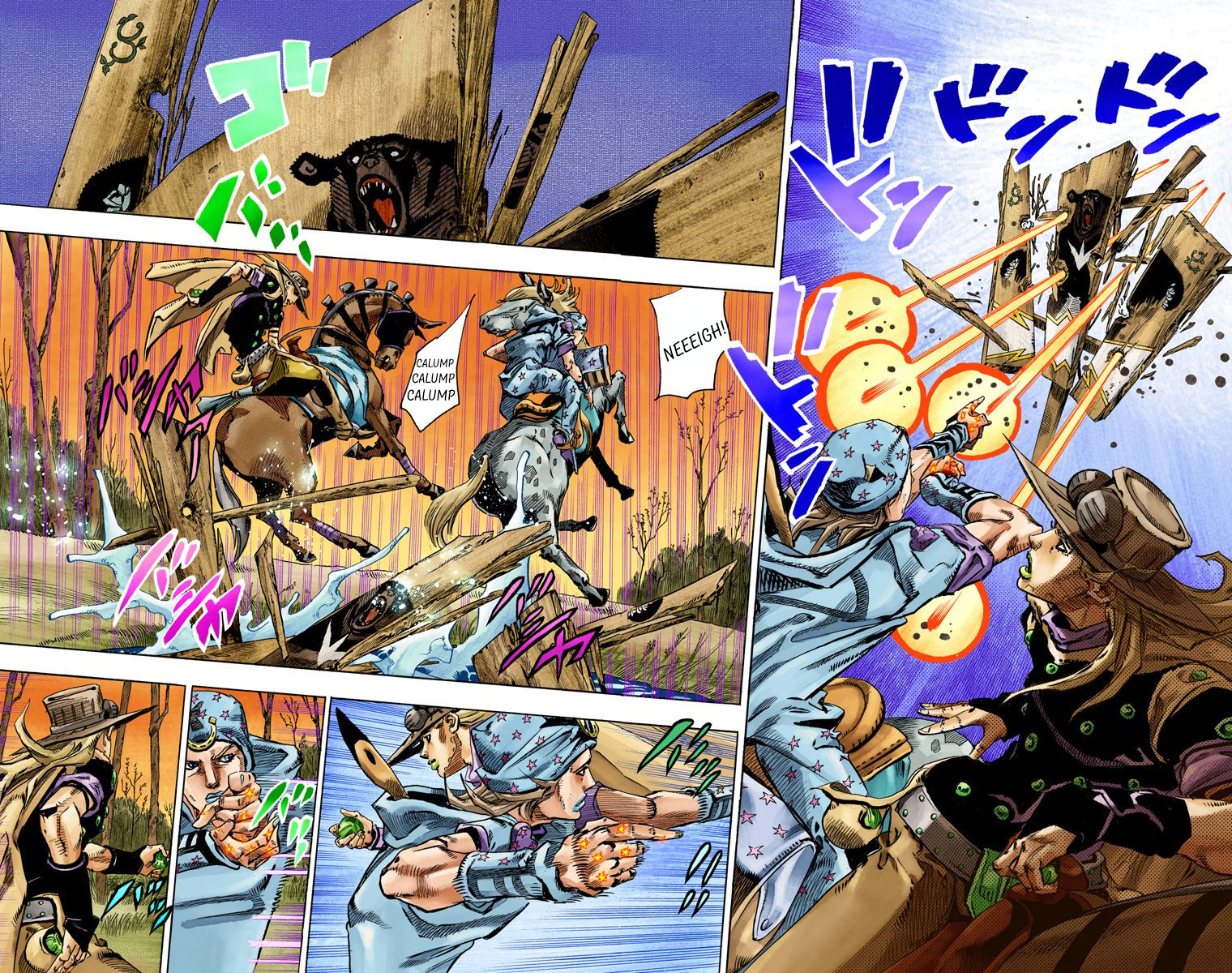 JoJo's Bizarre Adventure Steel Ball Run Colored Manga