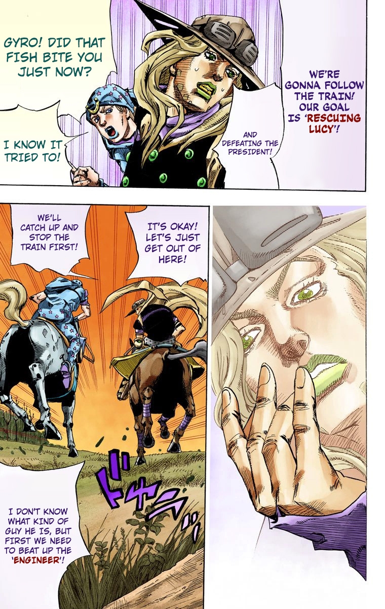 JoJo's Bizarre Adventure Steel Ball Run Colored Manga