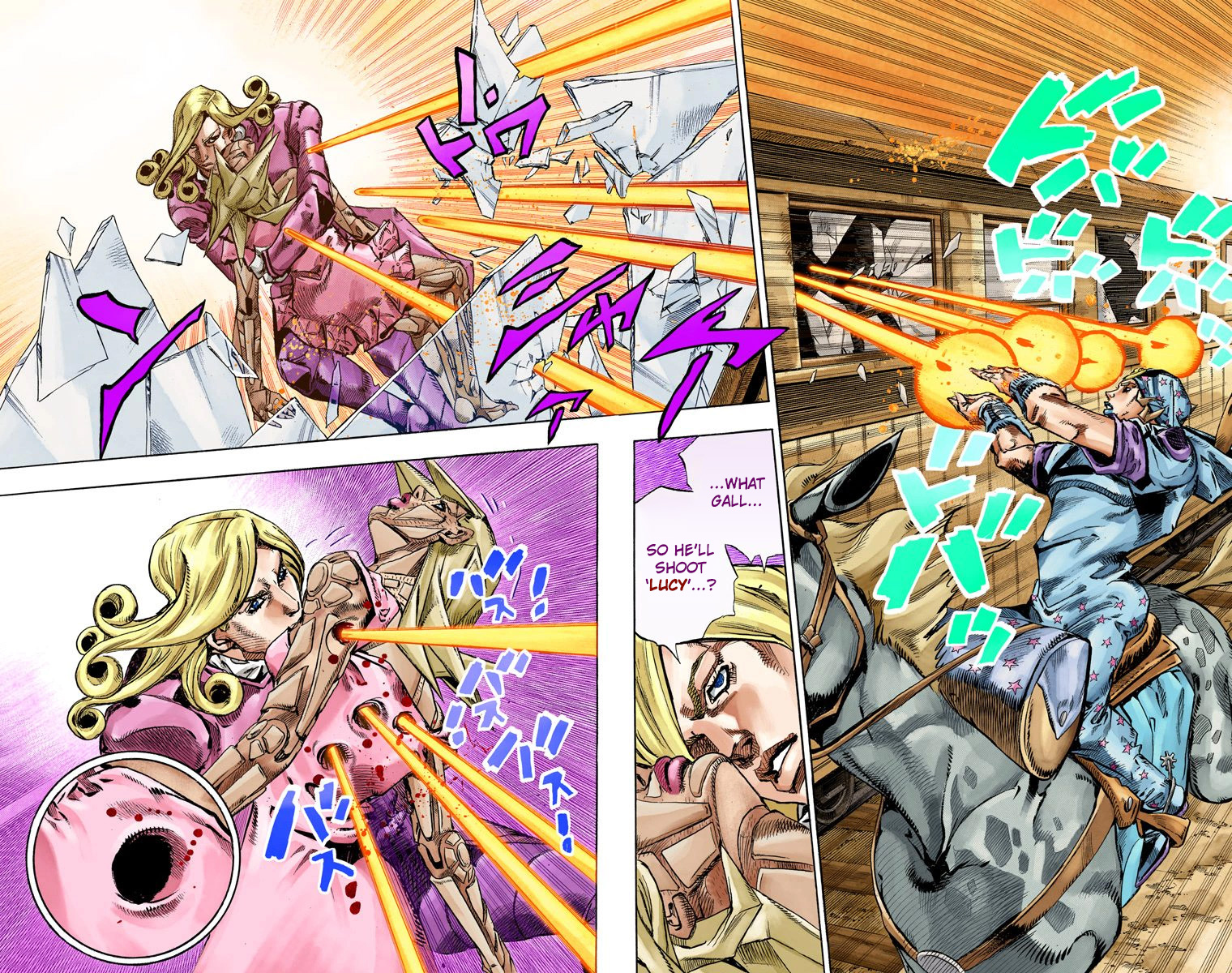 JoJo's Bizarre Adventure Steel Ball Run Colored Manga
