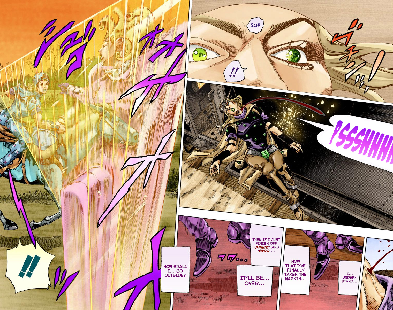 JoJo's Bizarre Adventure Steel Ball Run Colored Manga