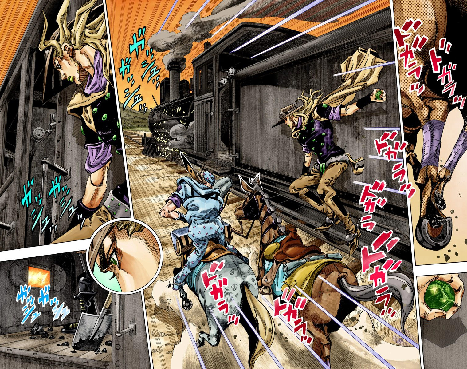 JoJo's Bizarre Adventure Steel Ball Run Colored Manga