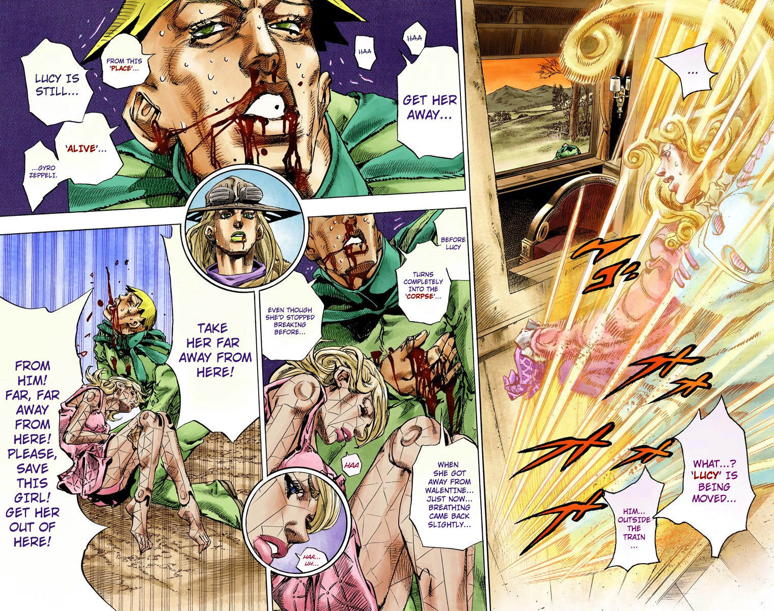 JoJo's Bizarre Adventure Steel Ball Run Colored Manga