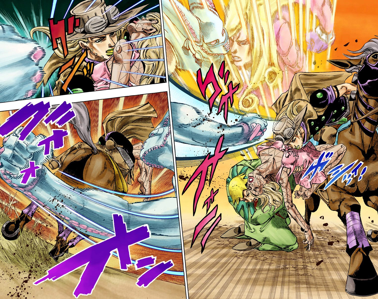 JoJo's Bizarre Adventure Steel Ball Run Colored Manga