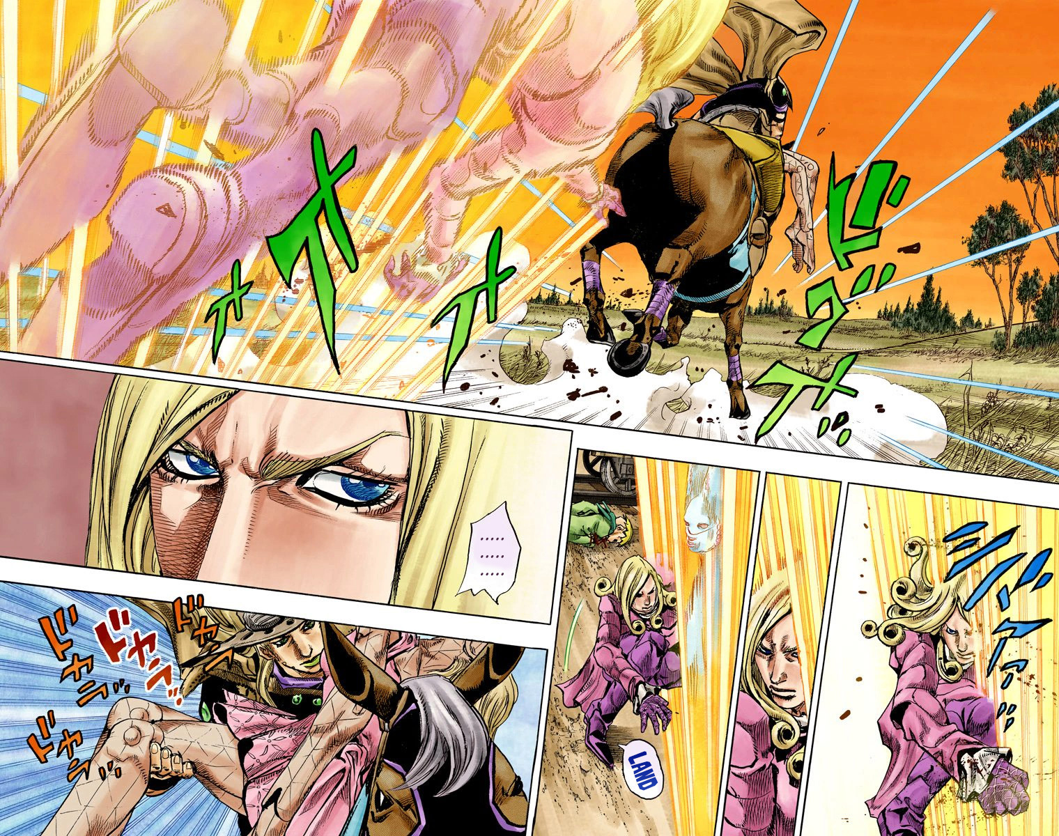 JoJo's Bizarre Adventure Steel Ball Run Colored Manga