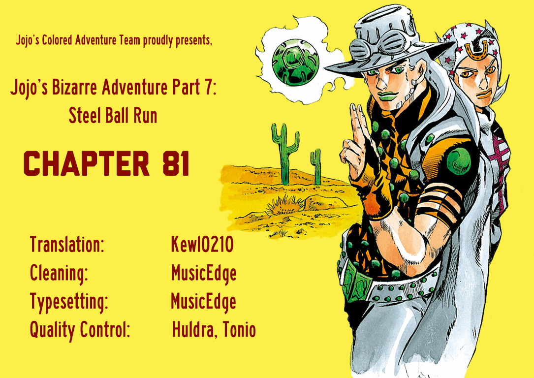 JoJo's Bizarre Adventure Steel Ball Run Colored Manga
