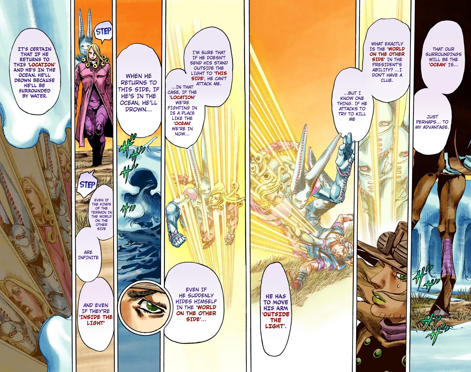JoJo's Bizarre Adventure Steel Ball Run Colored Manga
