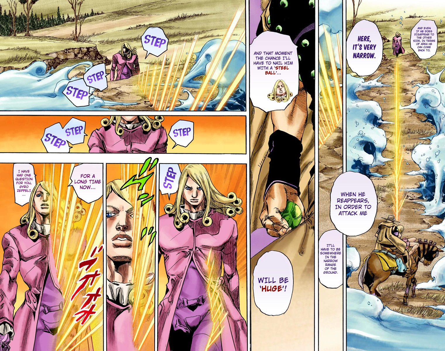 JoJo's Bizarre Adventure Steel Ball Run Colored Manga