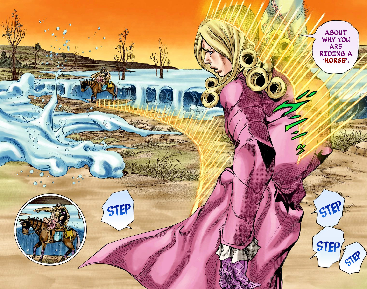 JoJo's Bizarre Adventure Steel Ball Run Colored Manga